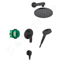 HANSGROHE Vernis Blend Sprchový set 200 s baterií pod omítku, černá 27911670