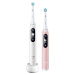 Oral-B iO Series 6 Duo White & Pink Sand set elektrických zubních kartáčků, 5 režimů, AI, časova