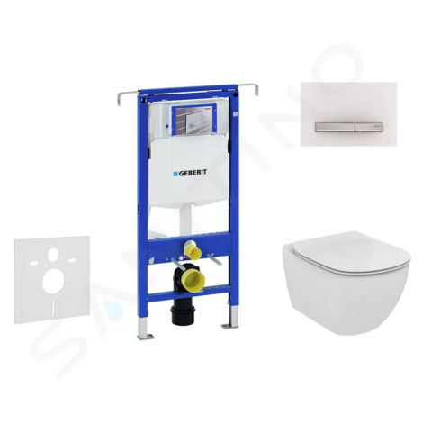 Geberit 111.355.00.5 NF8 - Modul pro závěsné WC s tlačítkem Sigma50, alpská bílá + Ideal Standar