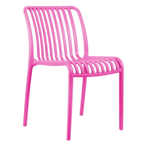 Růžová plastová jídelní židle Glee – Leitmotiv