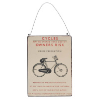 Kovová cedule 17x23 cm Retro Bicycle – Rex London