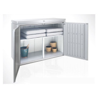 Dvojitá podlážka ke skříni HighBoard 200, stříbrná metalíza BH75025