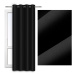 Dekorační závěs s kroužky COLOR 250 barva 34 černá 140x250 cm (cena za 1 kus) MyBestHome