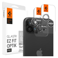 Spigen Glass tR EZ Fit Optik Pro 2 Pack tvrzené sklo na fotoaparát iPhone 15/15 Plus 14/14 Plus 