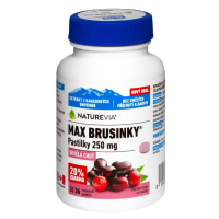 NatureVia Max brusinky pastilky tbl.30+6