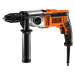 BLACK+DECKER KR8542K (850W) příklepová vrtačka - kovové sklíčidlo