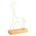 Hanah Home Kovová dekorace Giraffe 40 cm zlatá