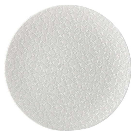 Bílý keramický talíř MIJ Star, ø 29 cm