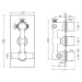 MEXEN/S Cube DR02 podomítkový vanový SET s vytokovou hubicí + slim sprcha 25 cm, bílá 77503DR022