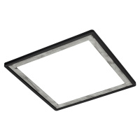 BRILONER Ultraplochý LED panel s přímým a nepřímým osvětlením, 42 cm, LED, 18 W, 2400 lm, černá-