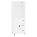 vidaXL Skříň highboard bílá 69,5 x 34 x 180 cm kompozitní dřevo