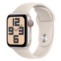 Apple Watch SE Cellular 40mm Hvězdně bílý hliník s hvězdně bílým sportovním řemínkem - M/L
