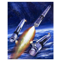 Obrazová reprodukce Titan IIIC rocket booster, English School,, 30 × 40 cm