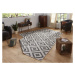 NORTHRUGS - Hanse Home koberce Kusový koberec Twin-Wendeteppiche 103132 grau creme – na ven i na