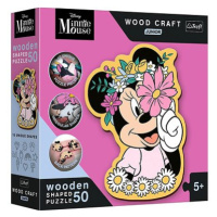 TREFL wood craft junior puzzle Ve světě Minnie Mouse 50 dílků