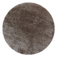 Ayyildiz koberce Kusový koberec Brilliant Shaggy 4200 Taupe kruh - 200x200 (průměr) kruh cm