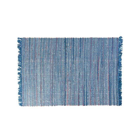 Modrý bavlněný koberec 140x200 cm BESNI, 57463 BELIANI