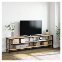 vidaXL TV skříňka dub sonoma 180 x 30 x 50 cm kompozitní dřevo a kov