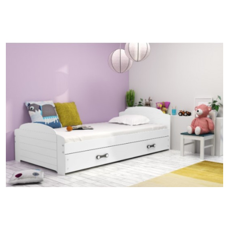 BMS Dětská postel s přistýlkou LILI 2 Barva: Bílá - bílá