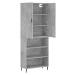 vidaXL Skříň highboard betonově šedá 69,5x34x180 cm kompozitní dřevo