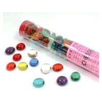 Chessex Gaming Glass Stones in Tube Translucent Assorted Colors (žetony) – 40 ks