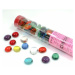 Chessex Gaming Glass Stones in Tube Translucent Assorted Colors (žetony) – 40 ks