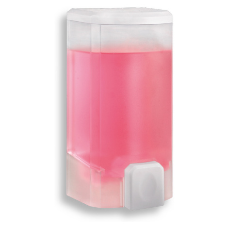 Novaservis Zásobník na tekuté mýdlo 500 ml, bílý - průhledný (69086,P)