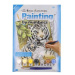 Malování podle čísel Bílí tygři 22x30cm s akrylovými barvami a štětcem na kartě