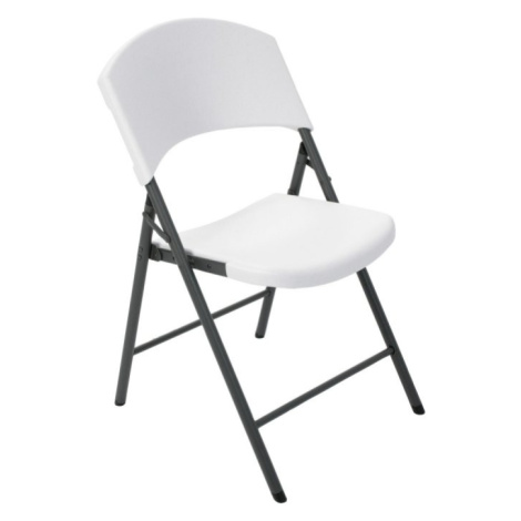Skládací židle bílá / černá Dekorhome Lanitplast
