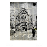 Umělecký tisk Loui Jover - Midtown Walk, Loui Jover, (40 x 50 cm)