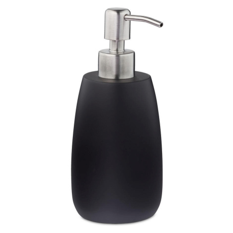 Relaxdays DÁVKOVAČ MÝDLA Černý polyresin 300 ml nerezová pumpička