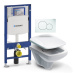 Geberit - Set Duofix (modul, Sigma 01 bílá, Nova Pro WC oblé + sedátko) B1F