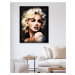 Malování podle čísel - MARILYN MONROE Rozměr: 80x100 cm, Rámování: vypnuté plátno na rám