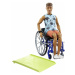 Mattel Barbie Model ken na invalidním vozíku v modrém kostkovaném tílku