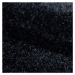 Ayyildiz koberce Kusový koberec Brilliant Shaggy 4200 Black kruh Rozměry koberců: 160x160 (průmě