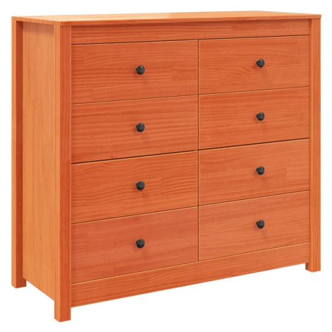 vidaXL Odkládací skříňka voskově hnědá 100x40x90 cm masivní borovice