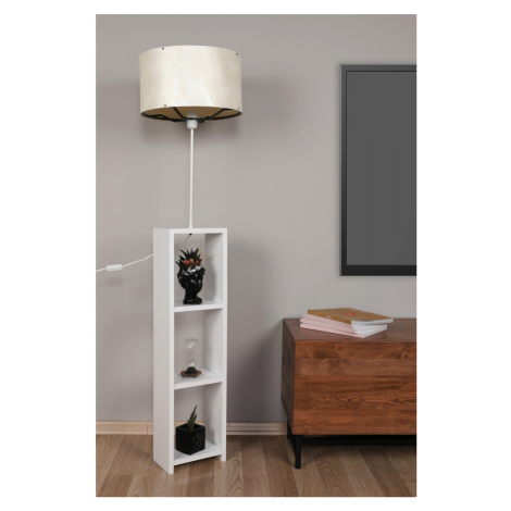 Opviq Stojací lampa AYD 140 cm ecru-bílá Opviq lights