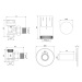 MEXEN/S G05 úhlová termostatická souprava pro radiátor + krycí rozeta R, antracit W901-958-904-6