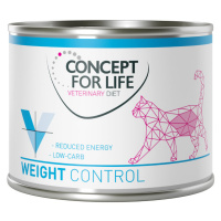 Výhodné balení Concept for Life Veterinary Diet 24 x 200 g / 185 g - Weight Control 24 x 200 g