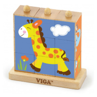 Puzzle kostky Viga 50834 zoo