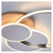 PAUL NEUHAUS LED stropní svítidlo, dřevo, stmívatelné, dálkový ovladač, do interiéru 2700-5000K