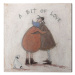 Obraz na plátně Sam Toft - A Bit of Love, 2 cm - 30×30 cm