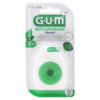 GUM Butlerweave voskovaná dentální nit (máta), 55m