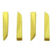 PURE dřevěné klínky (žluté), 100ks