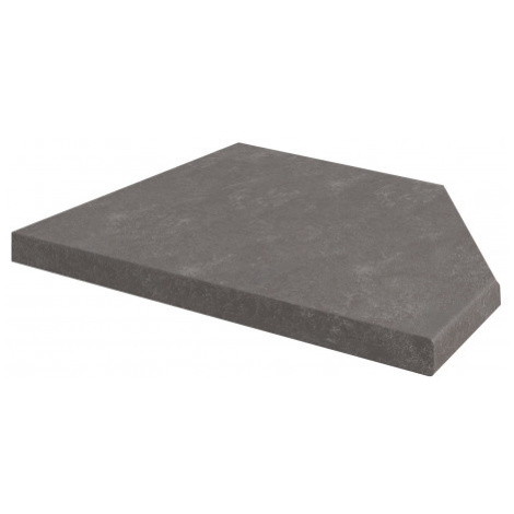 Kuchyňská pracovní deska pro pravý regál 30 cm, tmavě šedý kámen Asko