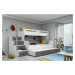 BMS Dětská patrová postel s přistýlkou MAX 3 Barva: Růžová