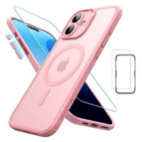 ESR Classic Pro Case (HaloLock) Set, Compatible with iPhone 16, Frosted Frosted Pink