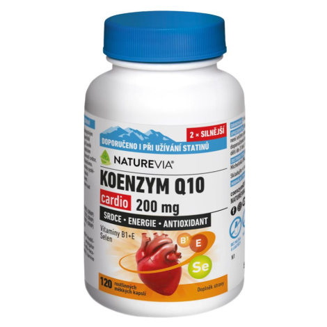 NatureVia Koenzym Q10 cardio 200 mg 120 kapslí