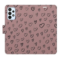 iSaprio Flip pouzdro Heart Dark 02 pro Samsung Galaxy A23 / A23 5G