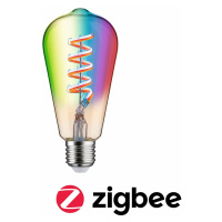 PAULMANN Filament 230V Smart Home Zigbee 3.0 LED žárovka ST64 E27 6,3W RGBW+ stmívatelné zlatá